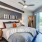 naturally lit bedroom with private balcony access